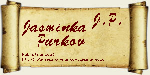 Jasminka Purkov vizit kartica